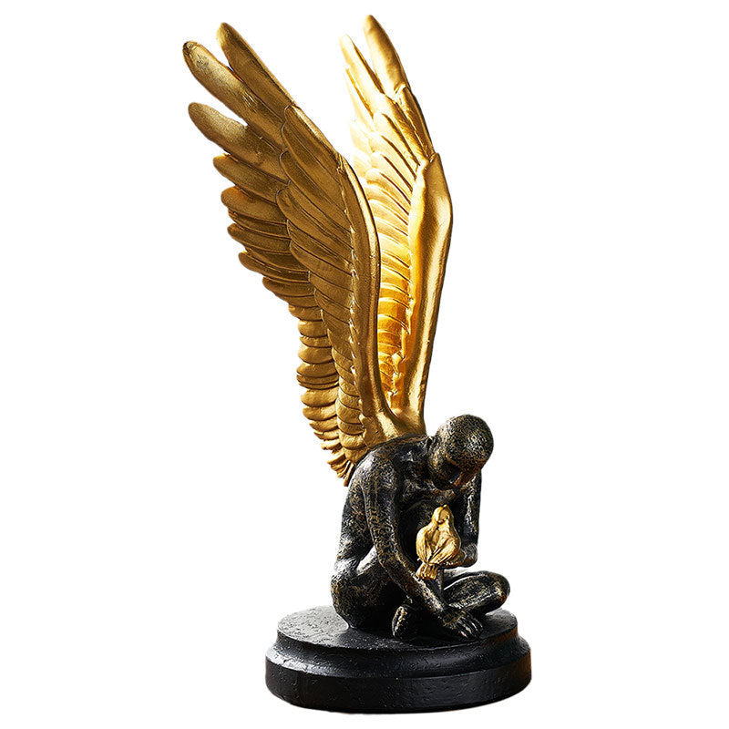 Resin Statuette In The Form Of An Angel