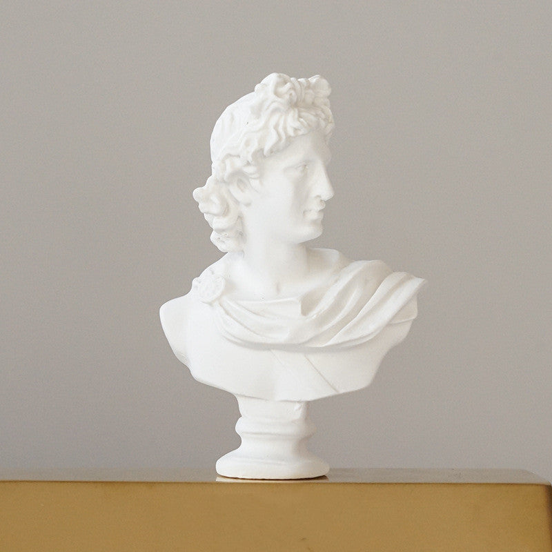 Mini Plaster Statue Decoration Sketch - Elegant Resin Character Model