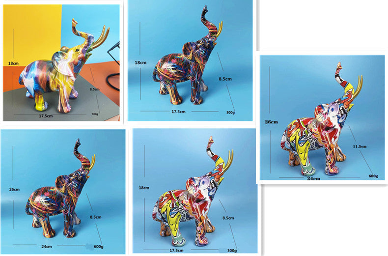Vibrant Elephant Art Décor Collection for Home and Living Spaces