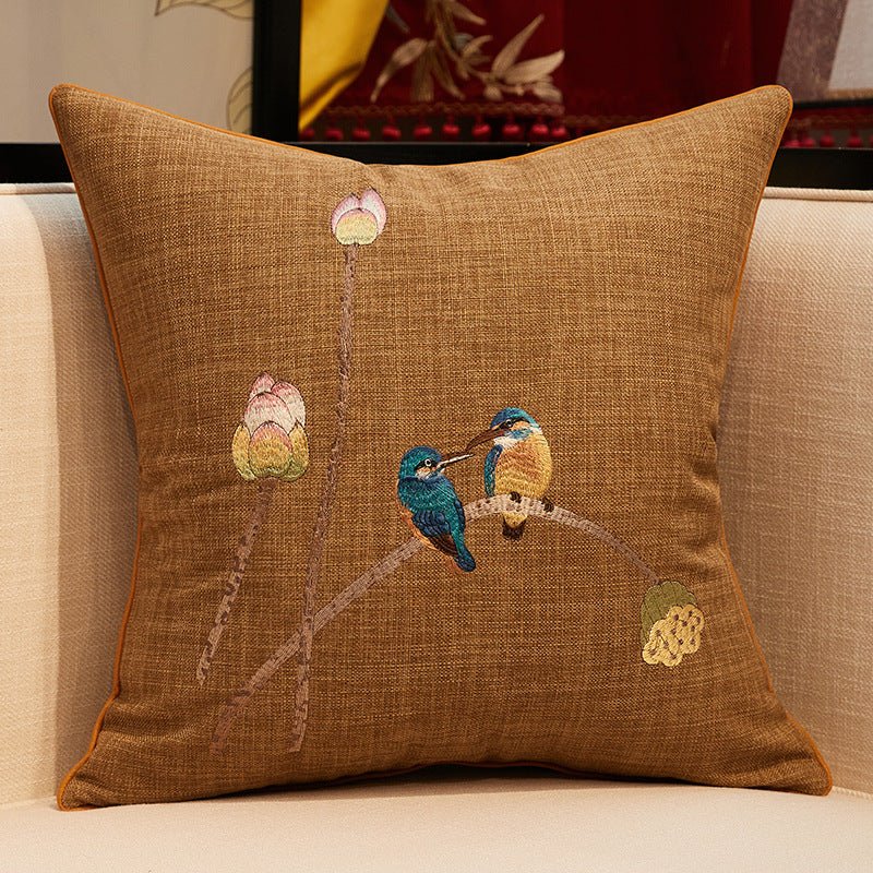 Decorative Chinese Embroidered Coreless Pillow Cover - Max&Mark Home Decor
