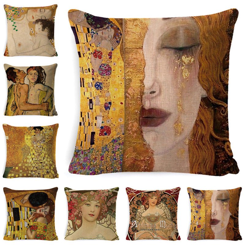 Decorative pillows and pillowcases with paintings - Max&Mark Home Decor