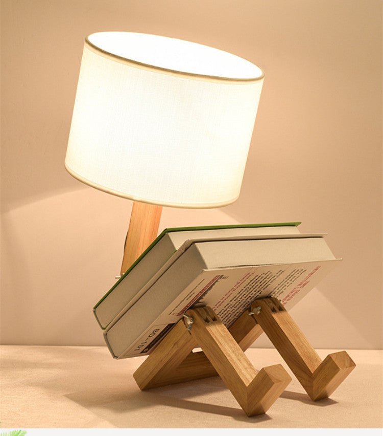 Deformable Humanoid Wooden Table Lamp - Modern Home Decor - Max&Mark Home Decor