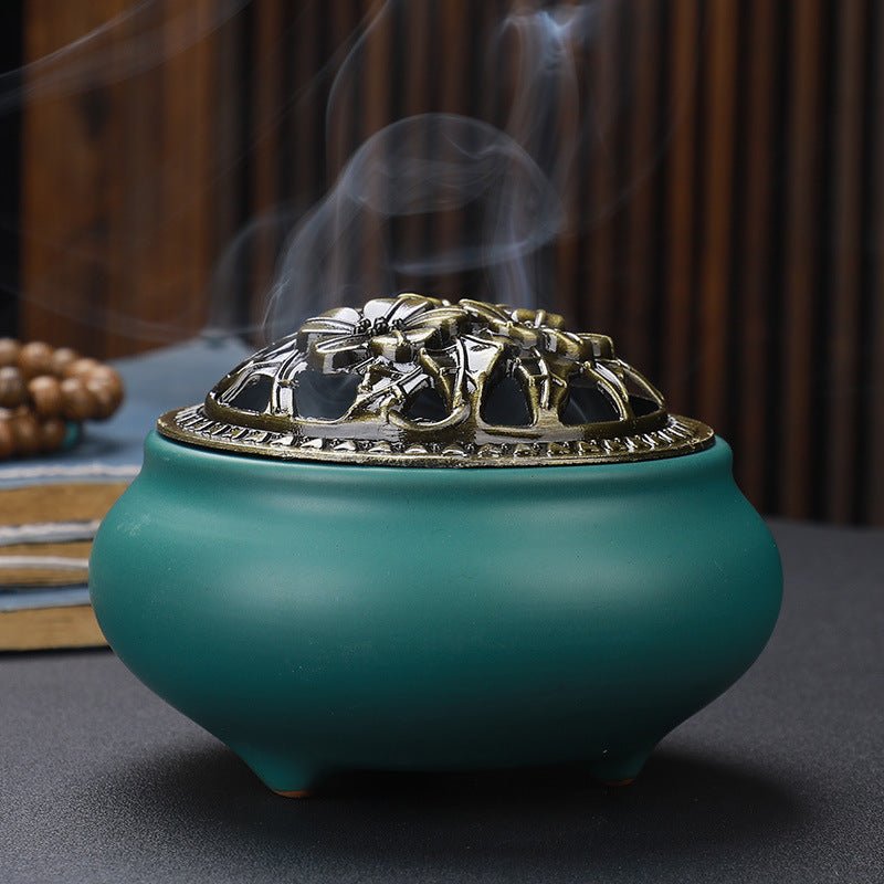 Dehua Ceramic Incense Burner with Exquisite Chinese Style - Max&Mark Home Decor