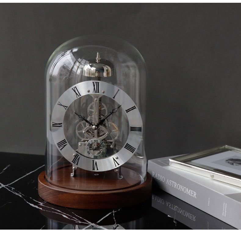 Desktop Clock with Visible Gear Mechanism - Max&Mark Home Decor