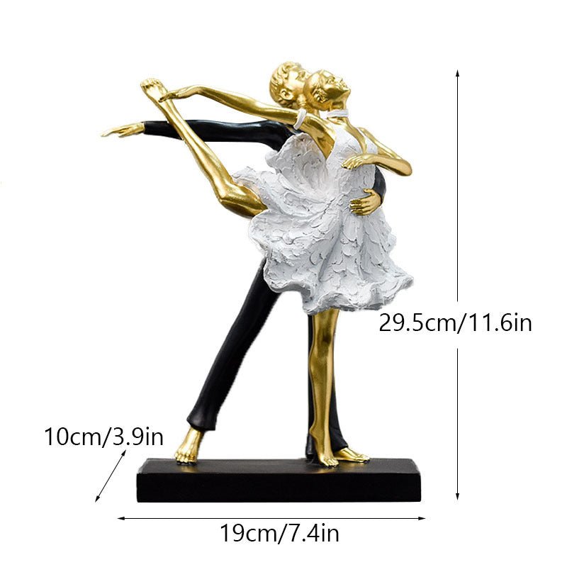 Elegant Gold Statuette 