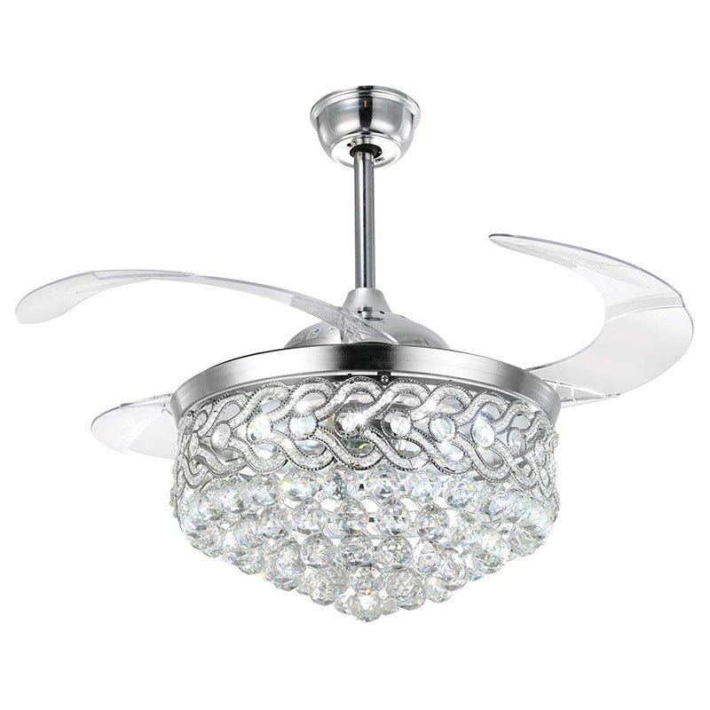 Dining Room Crystal Invisible Fan Lamp - Max&Mark Home Decor