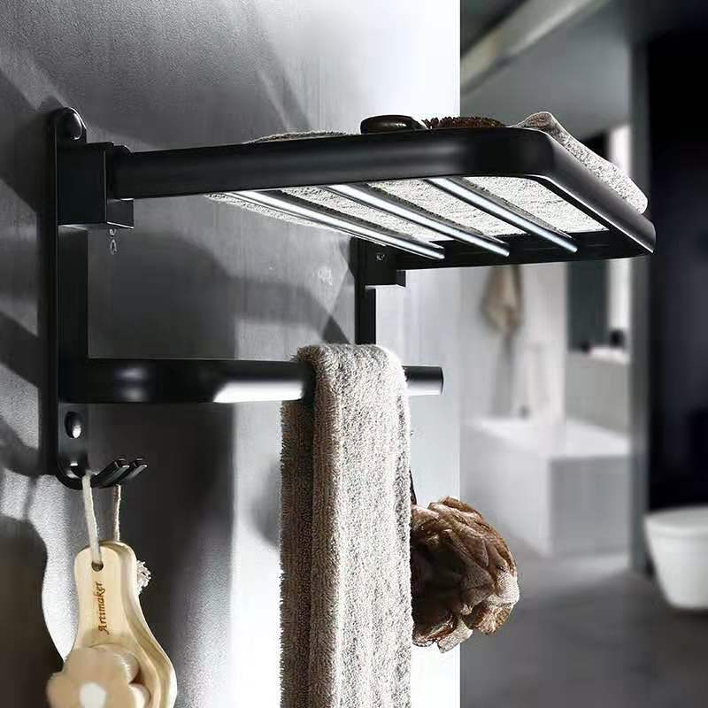 Double - Layer Folding Towel Rack - Max&Mark Home Decor