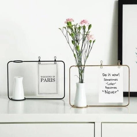 Dual - Use Iron Photo Frame and Message Holder - Max&Mark Home Decor