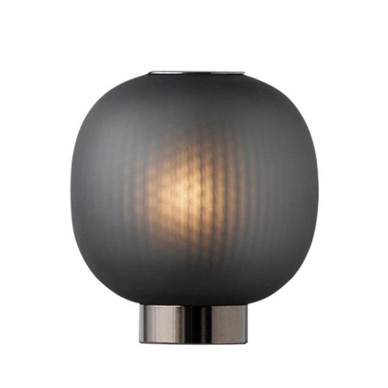 Minimalistic Table Lamp with Darkened Glass