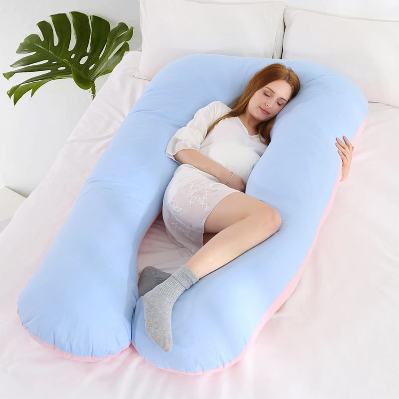 U-Shaped Cyan Pregnancy Pillow