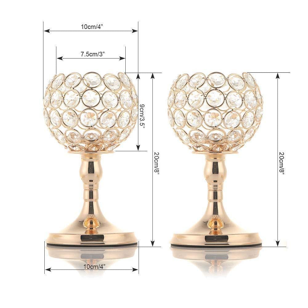 Electroplated gold candlestick - Max&Mark Home Decor