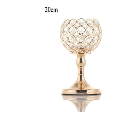 Electroplated gold candlestick - Max&Mark Home Decor