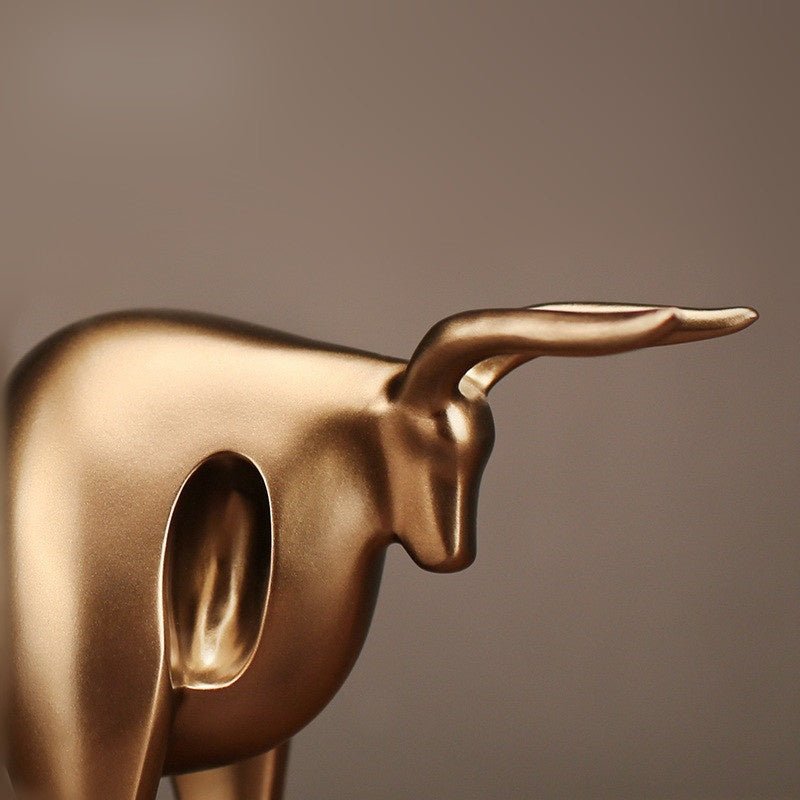 Elegant Abstract Bull Statue – Modern Artistic Decor Piece - Max&Mark Home Decor