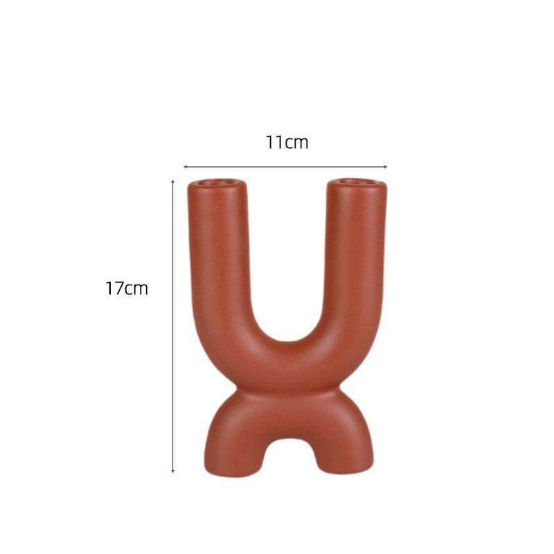 Elegant Ceramic Candlestick Tabletop Decoration for Living Room Dining Table - Max&Mark Home Decor