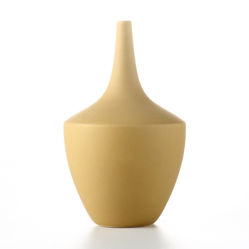 Elegant Ceramic Flower Arrangement Vase – Modern Desktop Decor - Max&Mark Home Decor