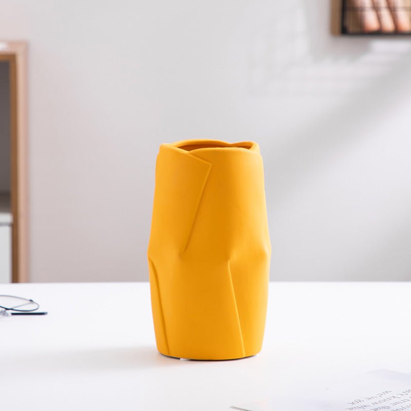 Elegant Ceramic Vase Collection - Modern Light Luxury with Handcrafted Color Glaze Finish - Max&Mark Home Decor