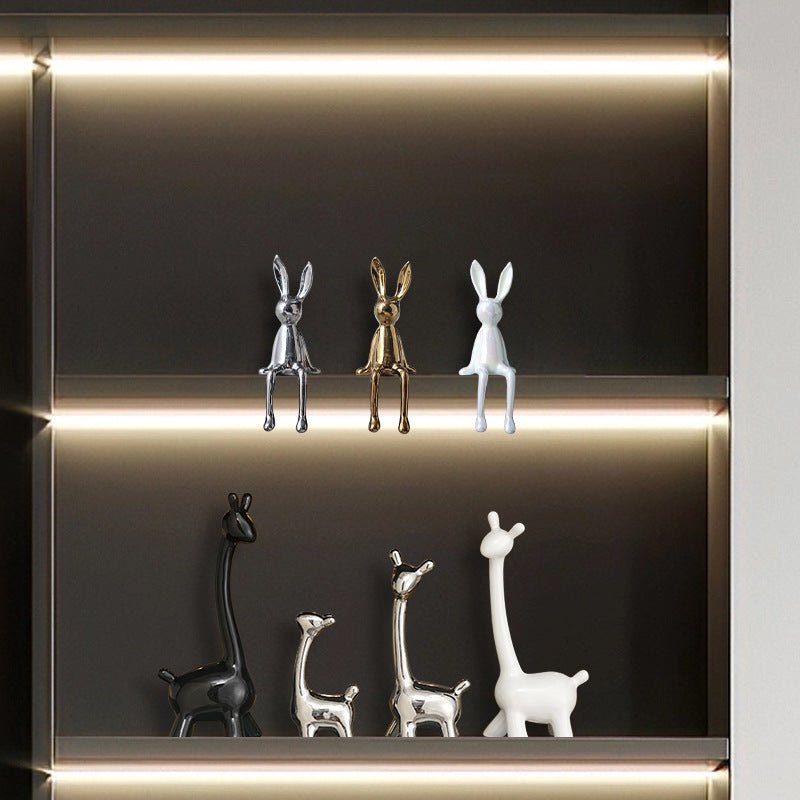 Elegant Deer Family Ceramic Decor Set - Max&Mark Home Decor