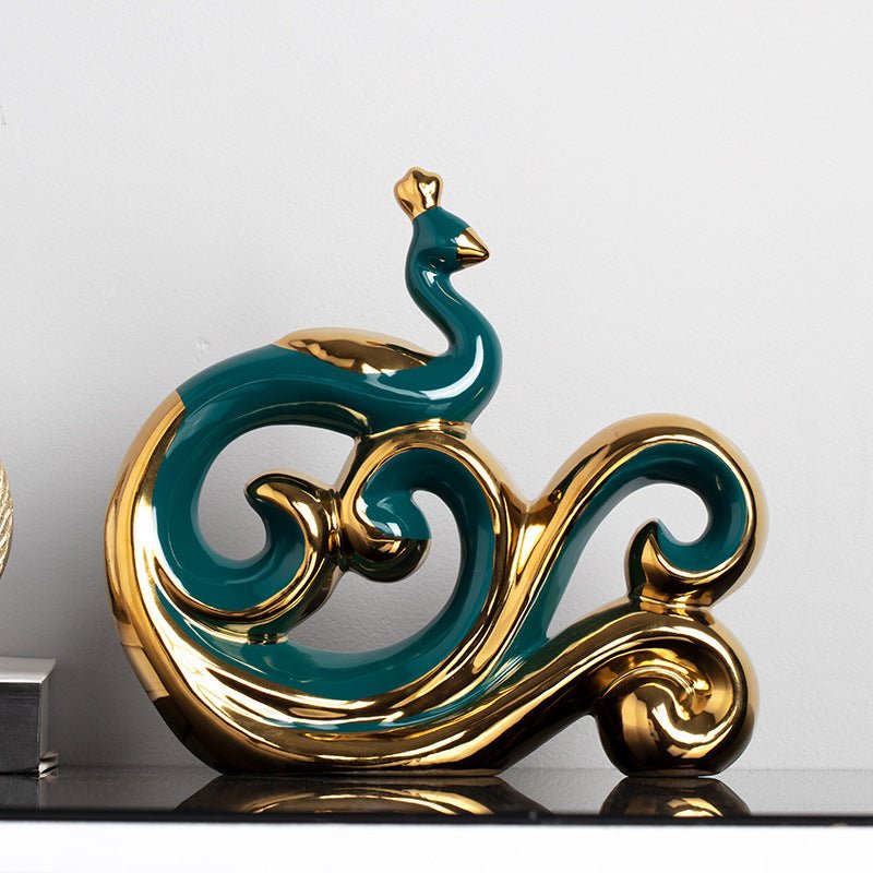 Elegant Emerald Gilded Home Décor Ornament - Max&Mark Home Decor