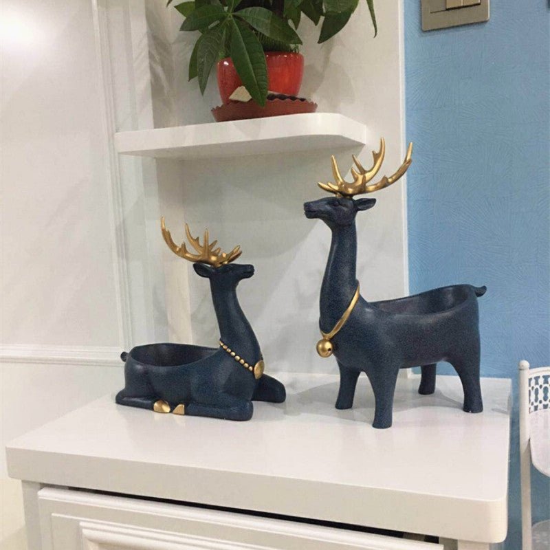 Elegant European Handmade Deer Resin Ornaments - Max&Mark Home Decor