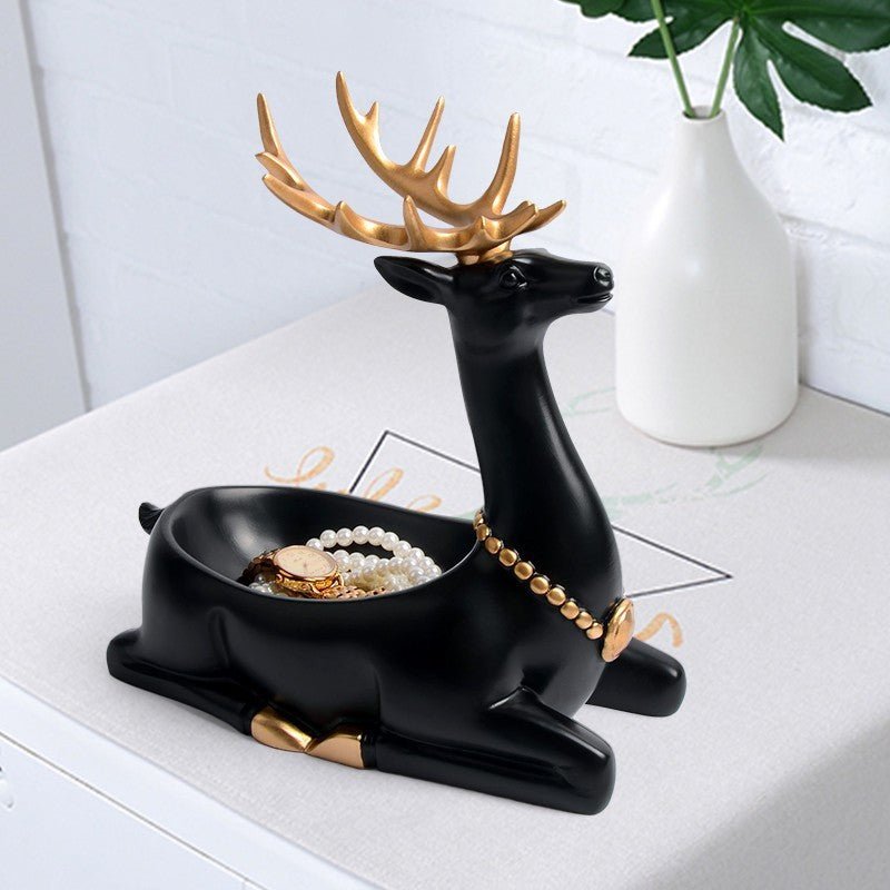 Elegant European Handmade Deer Resin Ornaments - Max&Mark Home Decor