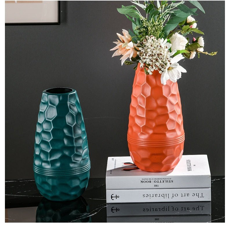 Elegant European Style Plastic Vase - Drop - resistant, Fashionable Home Decor - Max&Mark Home Decor