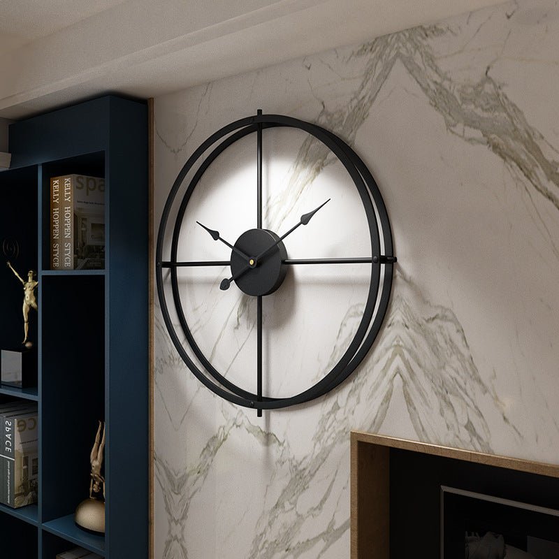 Elegant European - Style Wrought Iron Wall Clock - A Timeless Accent for Every Room - Max&Mark Home Decor