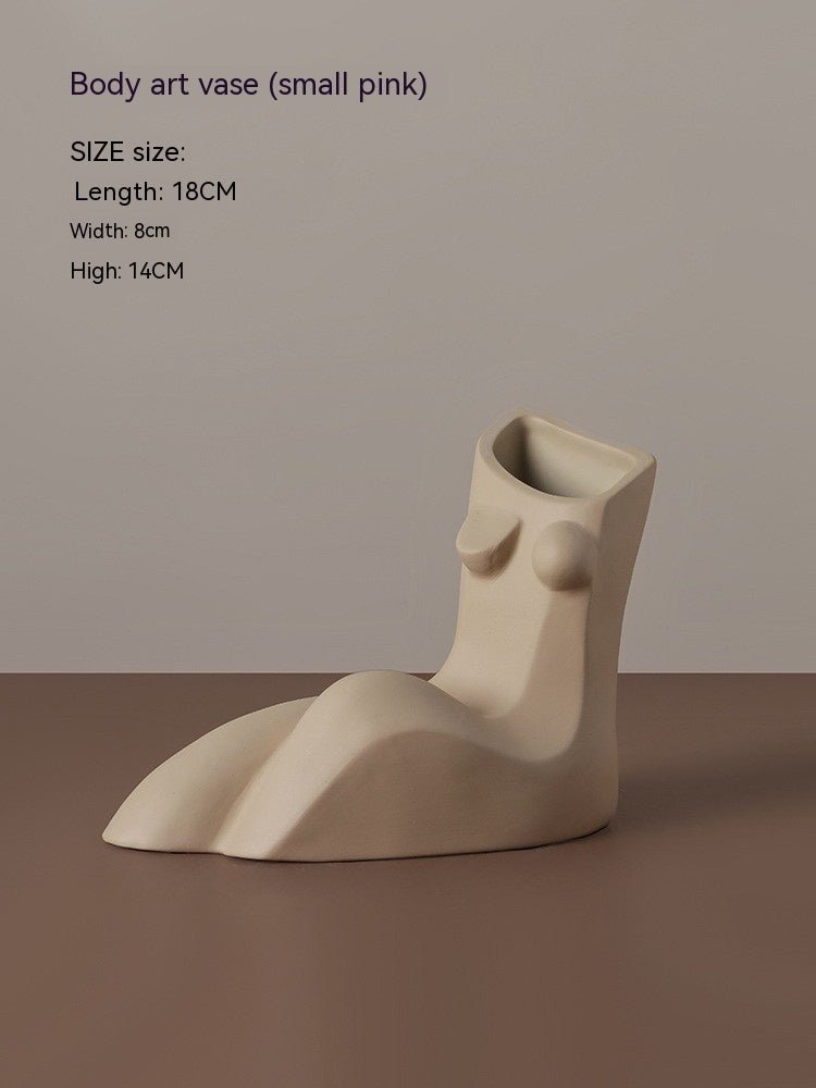 Elegant Feminine Form Ceramic Vase - Max&Mark Home Decor