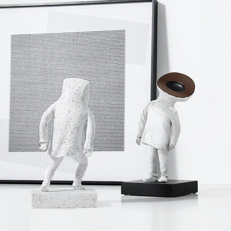 Elegant Human Figure Sculpture - Modern Resin Human Statuette - Max&Mark Home Decor