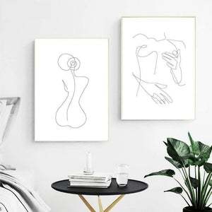 Elegant Minimalist Line Art Canvas Prints - Max&Mark Home Decor