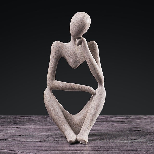 Elegant Resin Thinker Sculptures - Nordic Style Handcrafted Decor - Max&Mark Home Decor