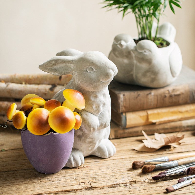 Enchanted Garden: Artistic Animal - Themed Concrete Flower Pots - Max&Mark Home Decor