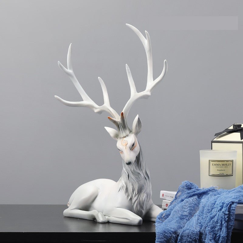 Enchanting Deer Spirit Resin Sculptures - Max&Mark Home Decor