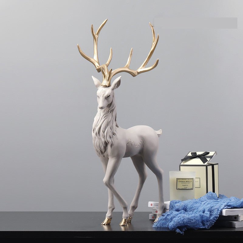 Enchanting Deer Spirit Resin Sculptures - Max&Mark Home Decor