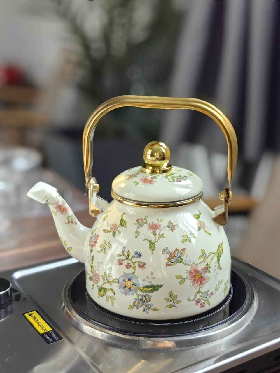 Enchanting Floral Enamel Teapot - Max&Mark Home Decor