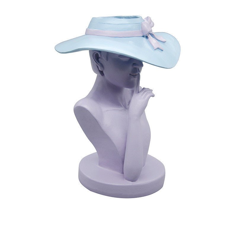 Vase Woman in Hat