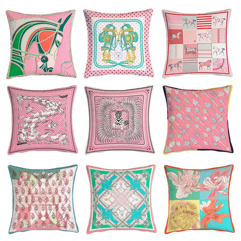 European Luxury Pink Velvet Throw Pillow with Plush Jacket - Living Room Bedside Decor - Max&Mark Home Decor
