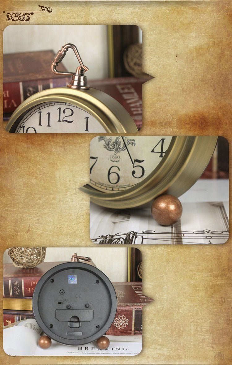 European - Style Metal Alarm Clock - Max&Mark Home Decor