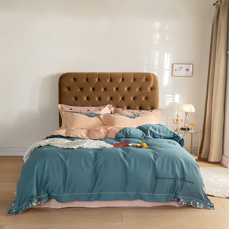 Exquisite Bed Linen With Embroidery On The Quilt Cover - Max&Mark Home Decor