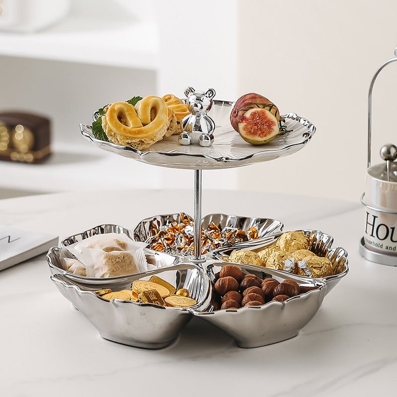 Exquisite Ceramic Fruit Serving Platter with Tiered Design - Max&Mark Home Decor