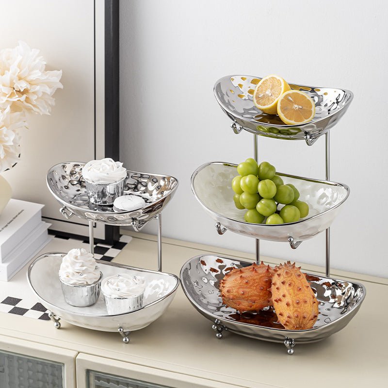 Exquisite Ceramic Fruit Serving Platter with Tiered Design - Max&Mark Home Decor
