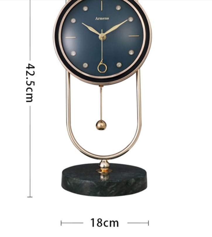 Exquisite Metal Table Clock - Max&Mark Home Decor