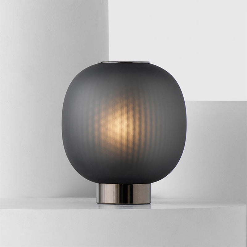 Table Lamp with Darkened Glass