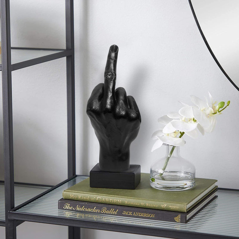 Modern Minimalist Resin Gesture Desk Statue Finger Sculpture Decorative