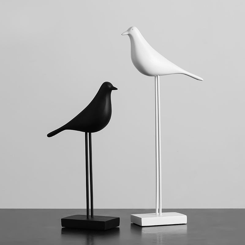 Stylish Tabletop Bird-Shaped Ornament