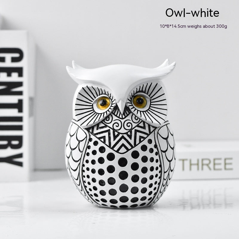 Owl Animal Resin Craft Ornament Home