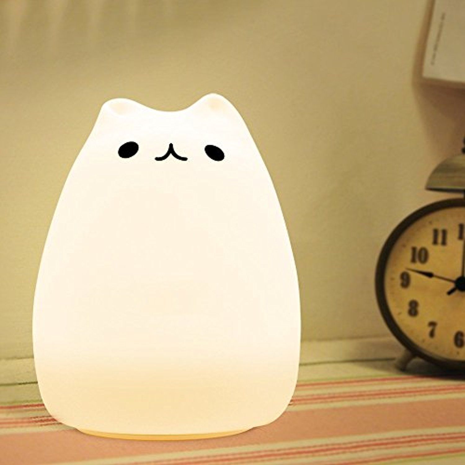 Portable Multicolor LED Cat Night Light