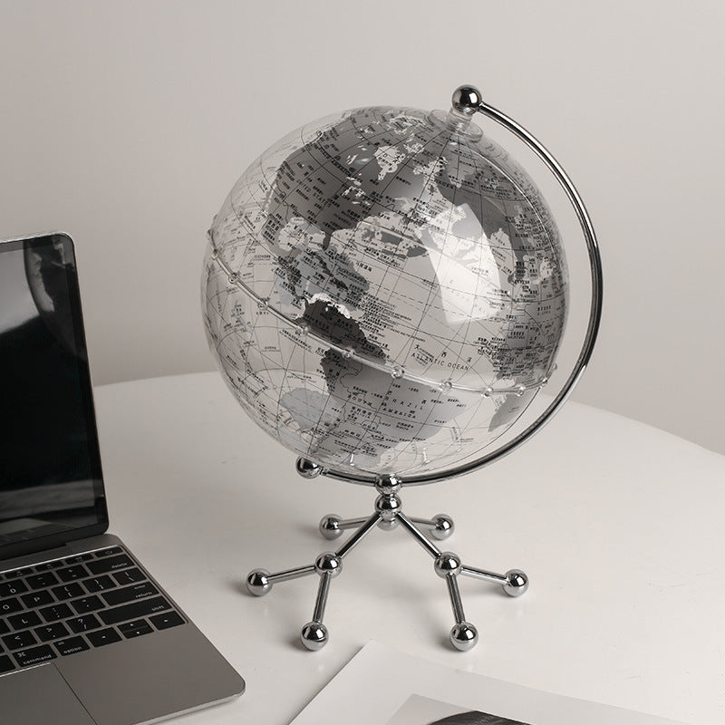 Transparent globe with light bar