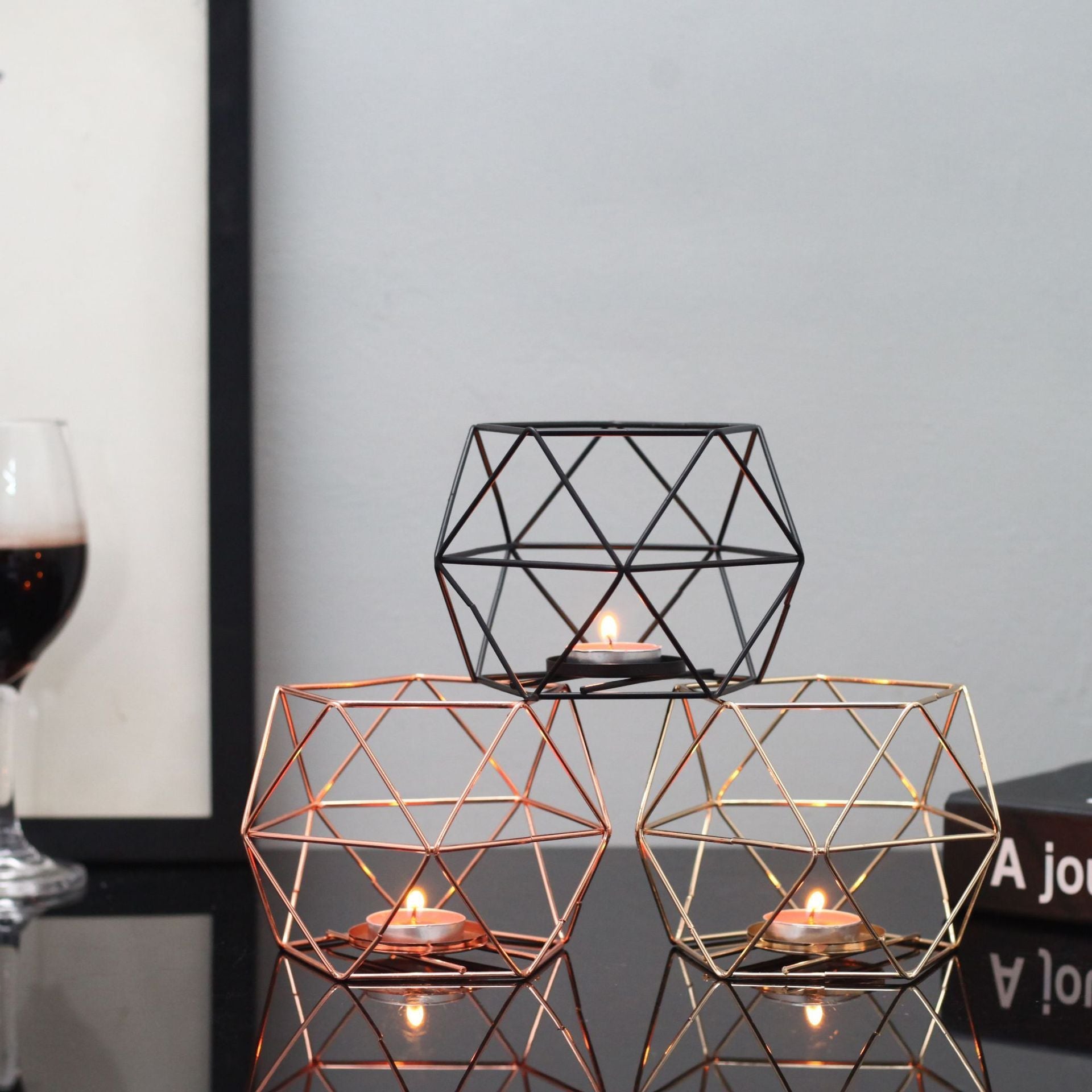 Geometric candlestick decoration - Max&Mark Home Decor