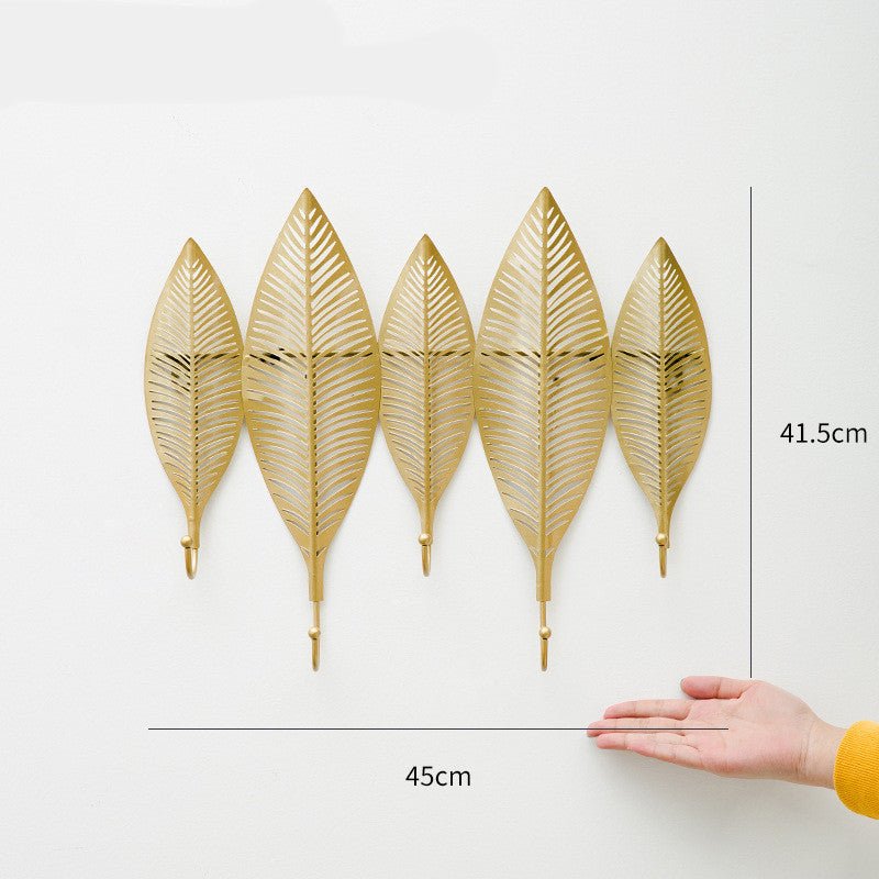 Geometric Leaf Wall - Mounted Coat Hooks - Max&Mark Home Decor