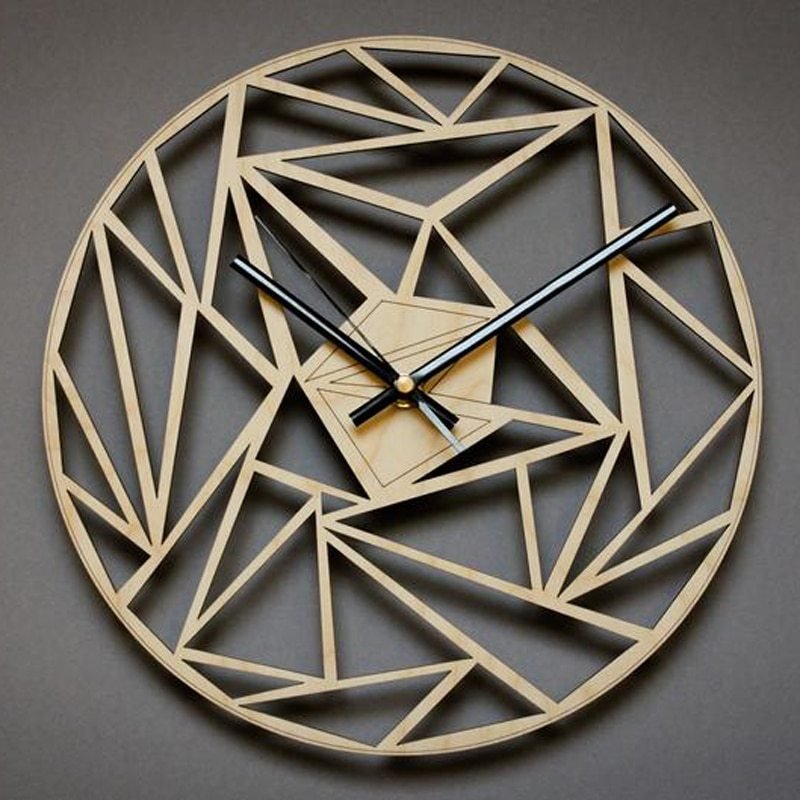 Geometric pattern wall clock - Max&Mark Home Decor
